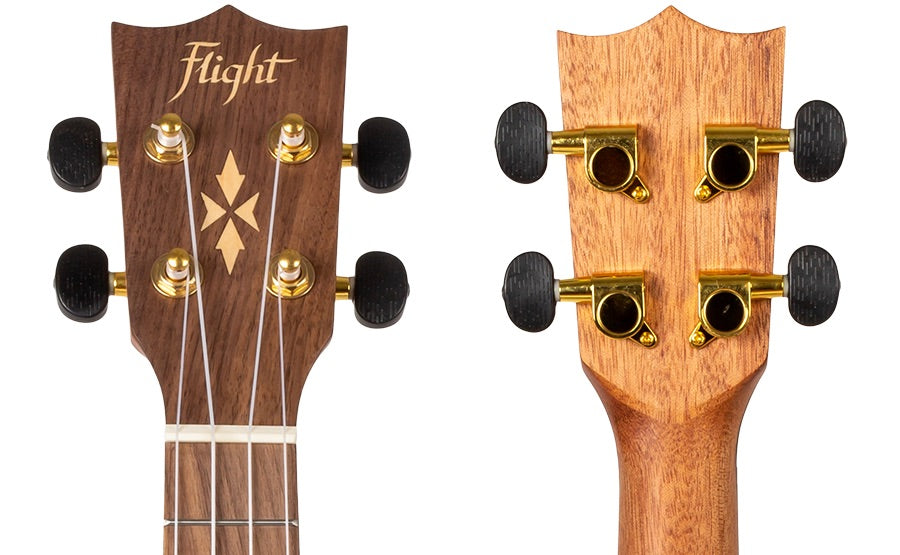 Flight DUC430 EQ DAO Elektrisch-Akoestische Concert Ukulele met Dao Body, Pickup en Aquila Super Nylgut Snaren