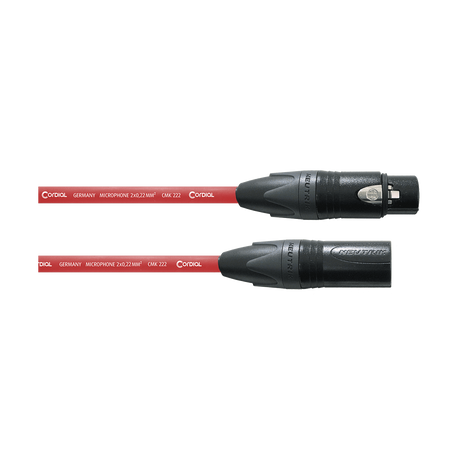 Cordial CMP FM RT Select Microfoonkabel – XLR mannelijk/vrouwelijk – Rood