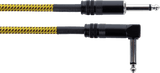 Cordial EL PP TWEED YE Elements Instrumentenkabel 6.3 mm Jack geel