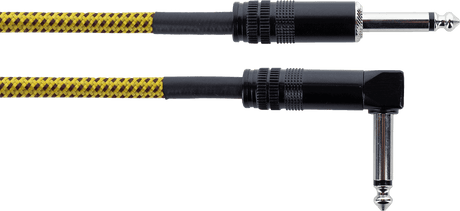 Cordial EL PP TWEED YE Elements Instrumentenkabel 6.3 mm Jack geel