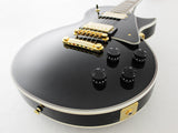 FGN Neo Classic LC10 elektrische gitaar Black, Alnico 5 humbuckers, gouden hardware, met gigbag