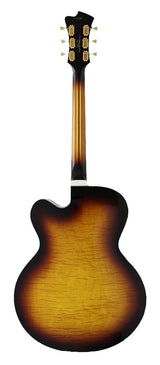 FGN Masterfield Jazz FP elektrische gitaar Jazz Natural, Floating Pickup, 20 jumbo frets, met koffer
