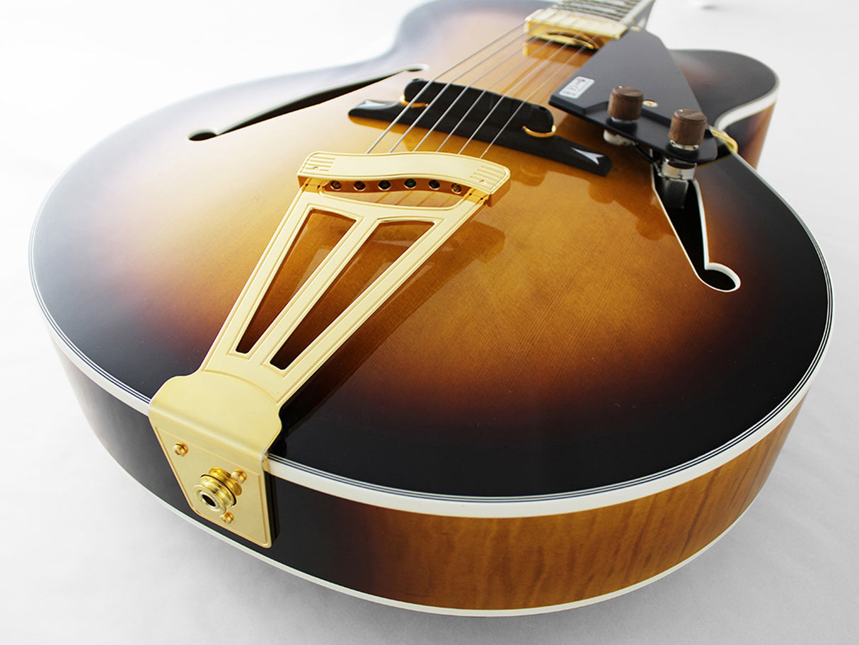 FGN Masterfield Jazz FP elektrische gitaar Jazz Natural, Floating Pickup, 20 jumbo frets, met koffer