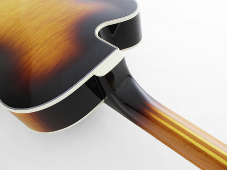 FGN Masterfield Jazz FP elektrische gitaar Jazz Natural, Floating Pickup, 20 jumbo frets, met koffer
