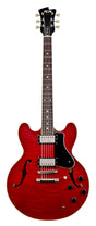 FGN Masterfield Semi HH elektrische gitaar Cherry, Flamed Maple Top, Alnico 3 humbuckers, met koffer