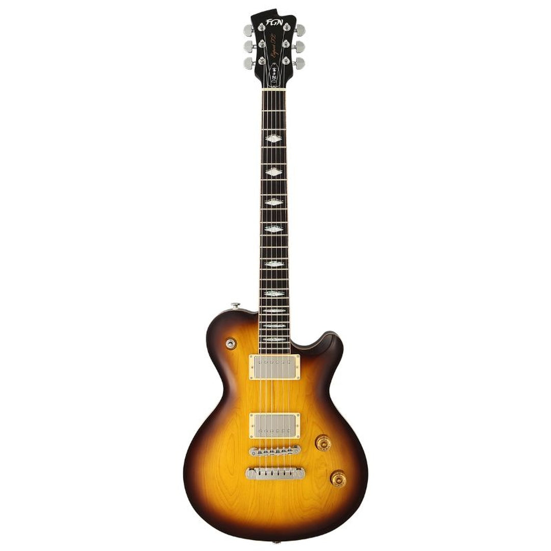 FGN Expert Flame heritage dark sunburst elektrische gitaar