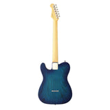 FGN Neo Classic TE100 elektrische gitaar See-Thru Blue Burst incl. gigbag
