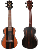 Flight DUC460 EQ Concert Ukulele – Elektro-akoestisch, Amara hout, met FU-T3 Pickup