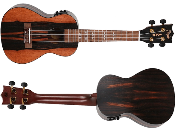 Flight DUC460 EQ Concert Ukulele – Elektro-akoestisch, Amara hout, met FU-T3 Pickup