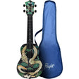 Flight TUS Jade Dragon Soprano Ukulele met Linden Top, ABS Body en Dragon Print