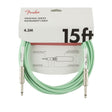 Fender Original Series instrument kabel groen 4.5m