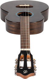 Flight Iris Tinta Baritone TBK Ukulele - Transparent Black