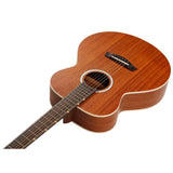 Flight PIXI MAH Reisgitaar met Massief Mahonie Bovenblad Natural Satin
