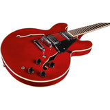 Eko Fusion RED Hollowbody Elektrische Gitaar 335, 2 Humbuckers, 22 Frets, Rood