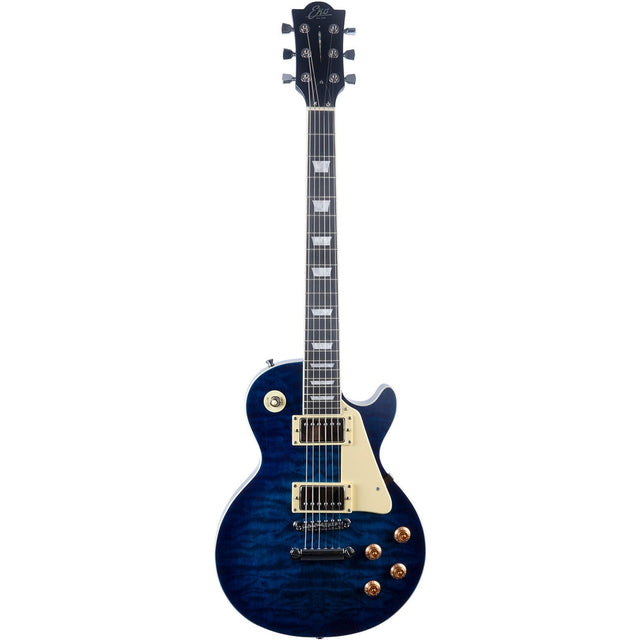 EKO LS300 BLU Tribute series elektrische gitaar Quilted blauw