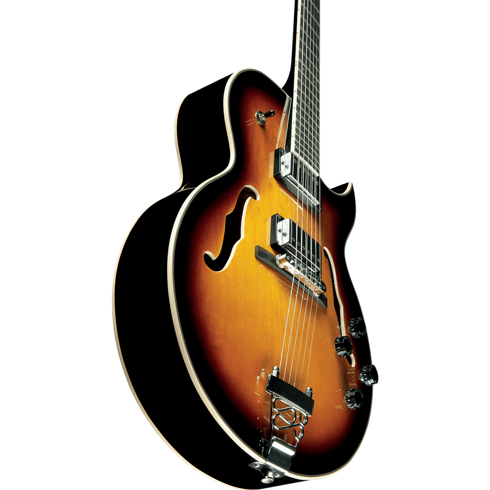 EKO SA750 Hollowbody Tribute series elektrische gitaar sunburst