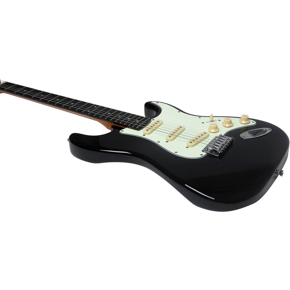 EKO ST300 BLK Tribute series elektrische gitaar zwart