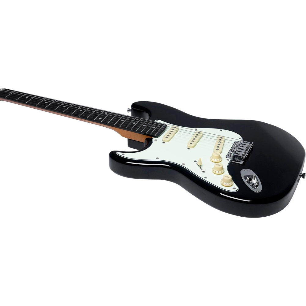 EKO ST300 BLK LH Tribute series elektrische gitaar linkshandig zwart