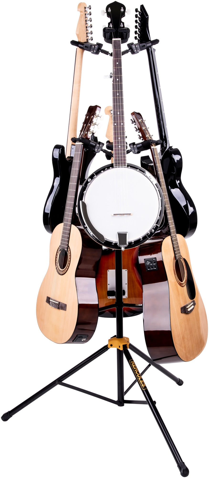 HERCULES HCGS-526B+ AGS Plus gitaarstandaard voor 6 instrumenten