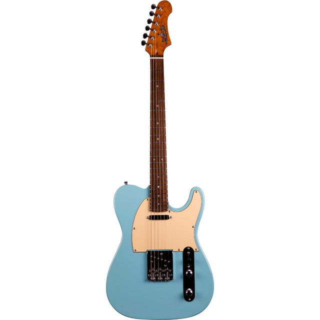 JET JT-300 BL R T-style Elektrische Gitaar SS Vaste Brug Rosewood Toets Sonic Blue