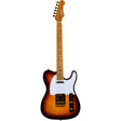 JET JT-600 BS G T-style Elektrische Gitaar HS Mahonie Body Flame Maple Top Tobacco Burst Gouden Hardware