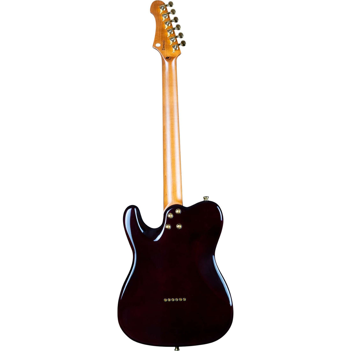 JET JT-600 BS G T-style Elektrische Gitaar HS Mahonie Body Flame Maple Top Tobacco Burst Gouden Hardware