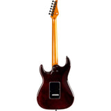 JET JS-450 TGR R S-style Elektrische Gitaar HSS Tremolo Flamed Maple Top Rosewood Toets Transparant Groen