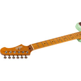 JET JJ-300 P90 SFG Offset Elektrische Gitaar Dual P90 Tremolo Roasted Maple Seafoam Green