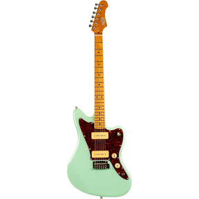 JET JJ-300 P90 SFG Offset Elektrische Gitaar Dual P90 Tremolo Roasted Maple Seafoam Green