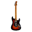 JET JS-300 SB S-style Elektrische Gitaar SSS Tremolo Roasted Maple Toets Sunburst