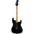 JET JS-400 BK G S-style Elektrische Gitaar HSS Tremolo Goud Hardware Zwart
