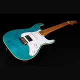 Jet Guitars JS-450 OBL elektrische gitaar - Ocean Blue Flamed Top