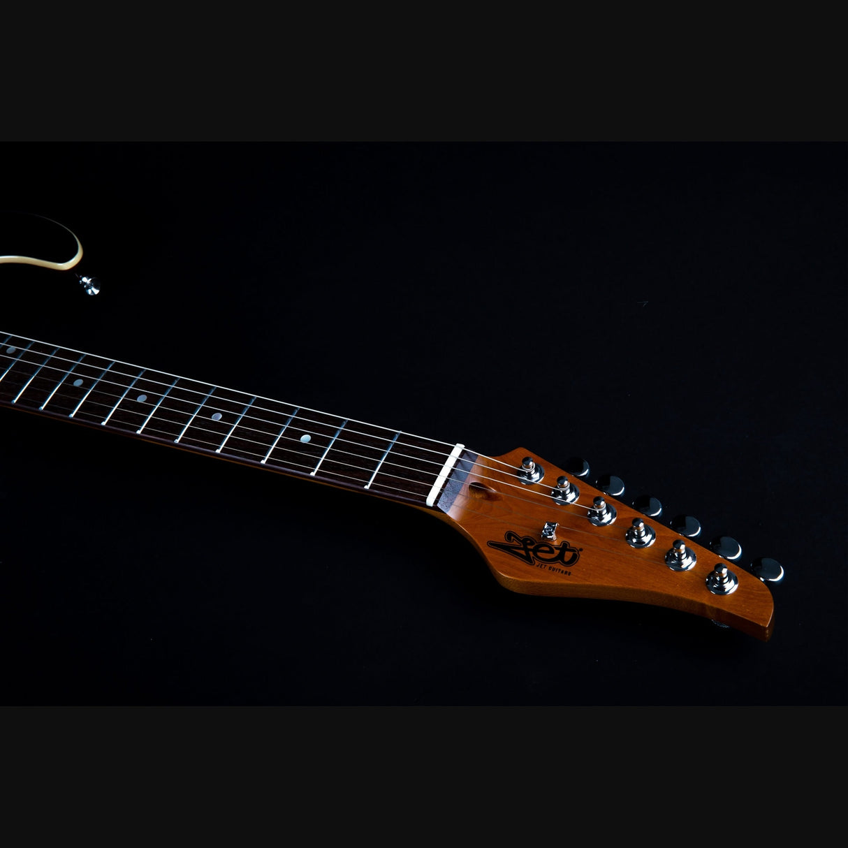 Jet Guitars JS-450 QTBR elektrische gitaar - Trans Bruin Spalted Top