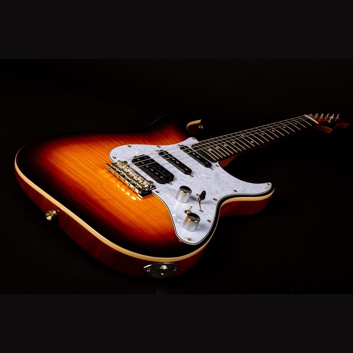 Jet Guitars JS-600 BS elektrische gitaar - Bruine Sunburst