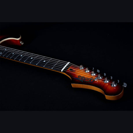 Jet Guitars JS-600 BS elektrische gitaar - Bruine Sunburst