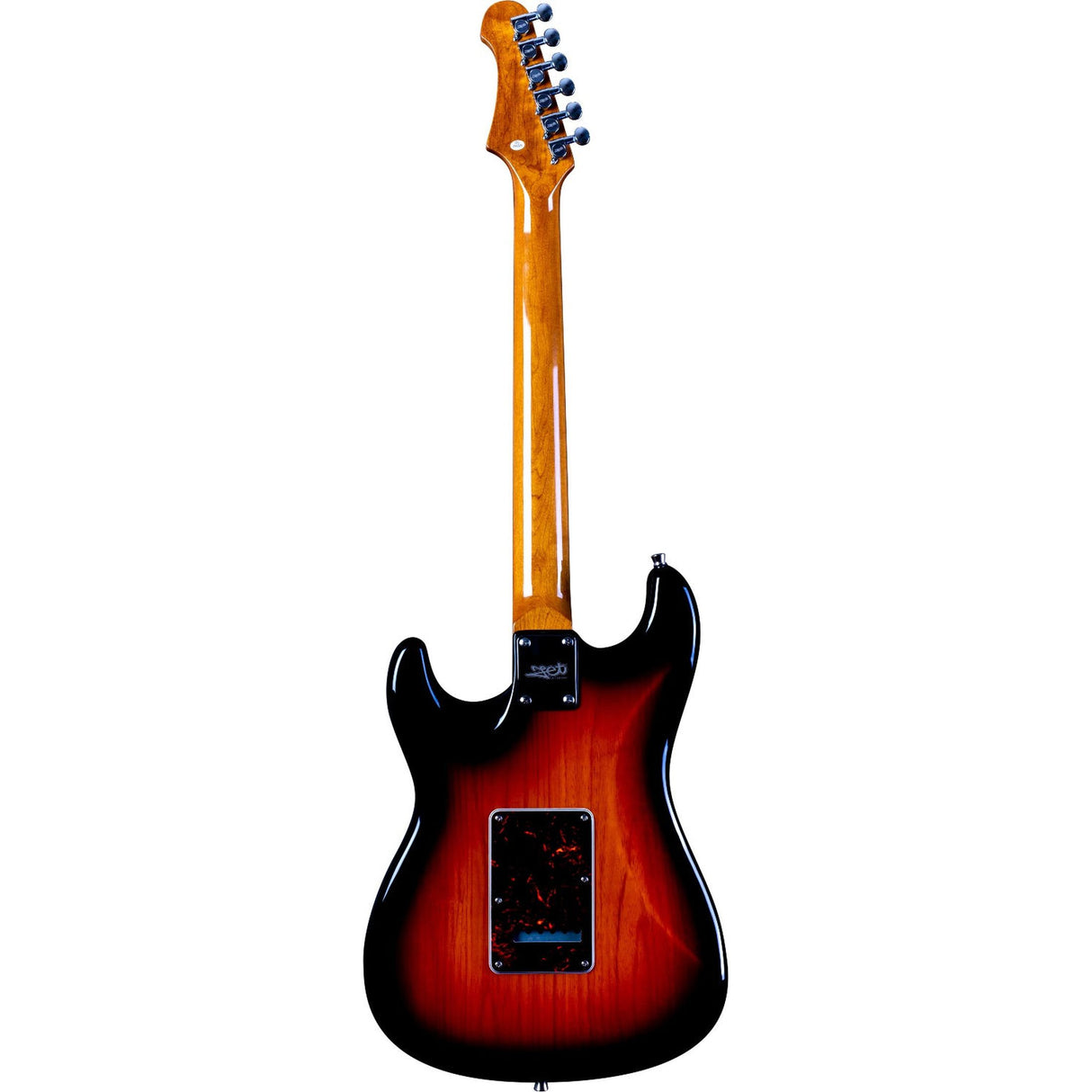 JET JS-300 SB S-style Elektrische Gitaar SSS Tremolo Roasted Maple Toets Sunburst