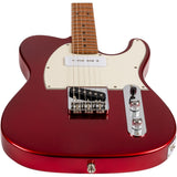 JET JT-300 CAR P90 T-style Elektrische Gitaar P90 + Single Coil Vaste Brug Roasted Maple Toets Candy Apple Red