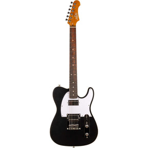 JET JT-350 BKM H T-style Elektrische Gitaar HH Alnico Locking Tuners Rosewood Toets Metallic Zwart