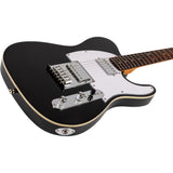 JET JT-350 BKM H T-style Elektrische Gitaar HH Alnico Locking Tuners Rosewood Toets Metallic Zwart