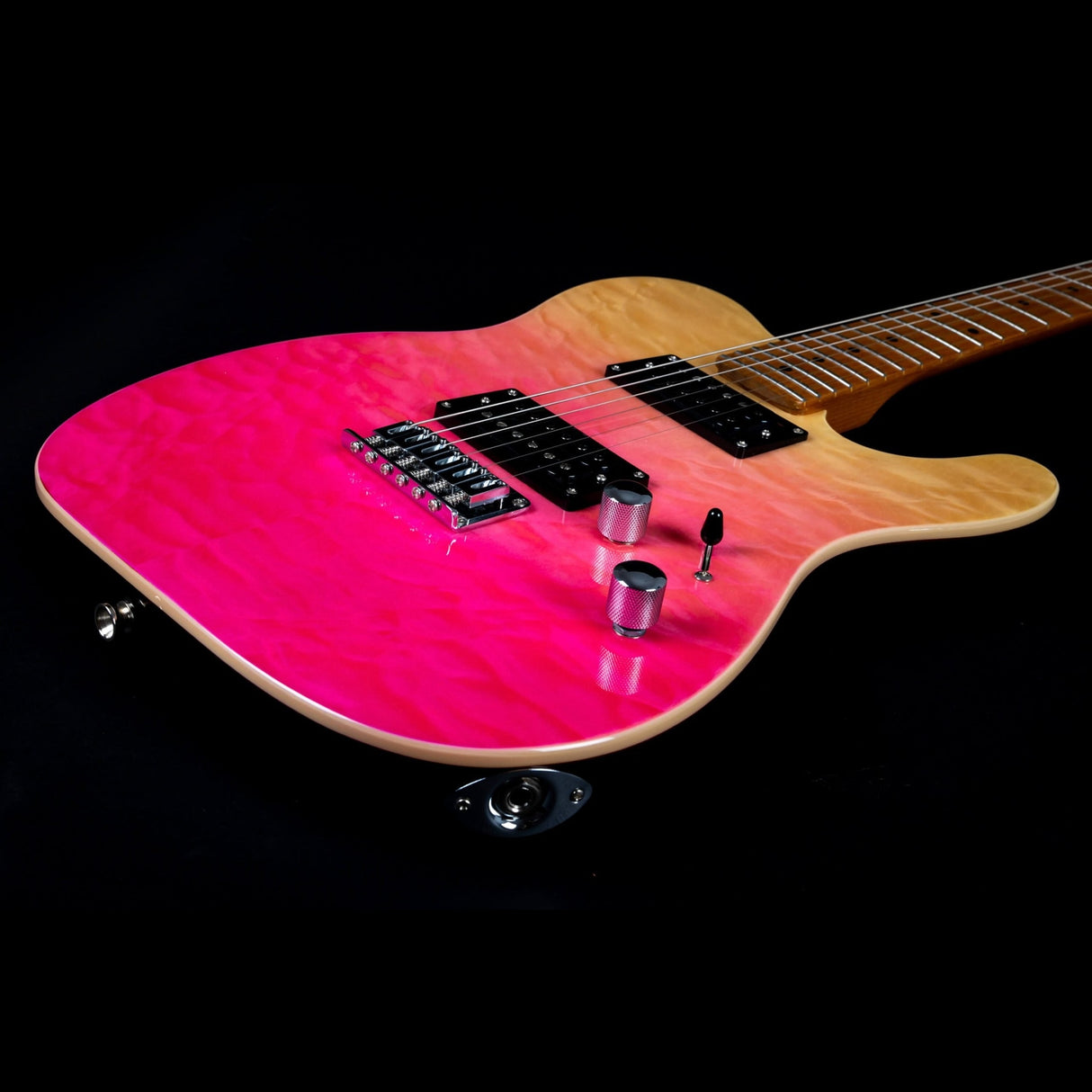 Jet Guitars JT-450 QTPK elektrische gitaar - Roze Quilted Top