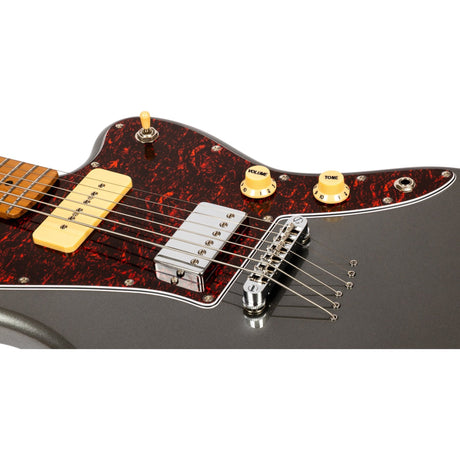 JET JJ-350 Charcoal Baritone Elektrische Gitaar - Charcoal