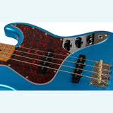 JET JJB-300 LPB JB-style Elektrische Bas 4-snarig Rosewood Toets Lake Placid Blue
