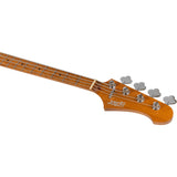 JET JJB-300 VYW JB-style Elektrische Bas 4-snarig Roasted Maple Vintage Geel