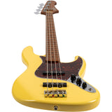 JET JJB-300 VYW JB-style Elektrische Bas 4-snarig Roasted Maple Vintage Geel