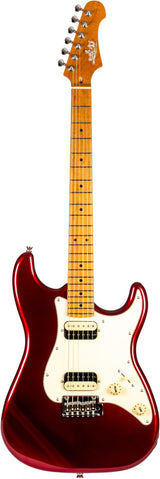 JET JS-400 CAR HH ST Style Elektrische Gitaar - Candy Red
