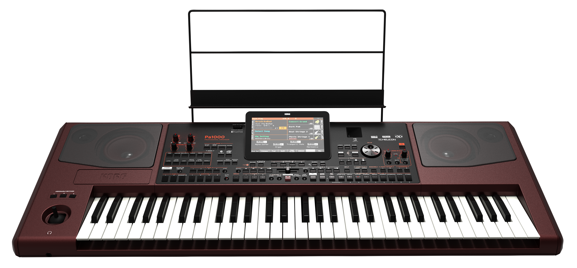 KORG PA1000 Entertainer Keyboard – 61 toetsen, 2x33W speakers, touchscreen en sampler