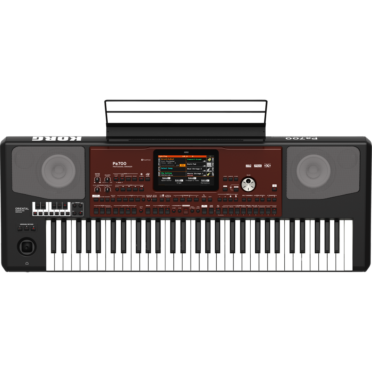 KORG PA700 Oriental Entertainer Keyboard – 61 toetsen, kwarttoon-bediening, oosterse sounds & styles