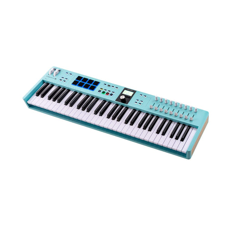 Arturia KeyLab Essential mk3 61 Aquamarine MIDI controller met 61 toetsen, pads en DAW-integratie