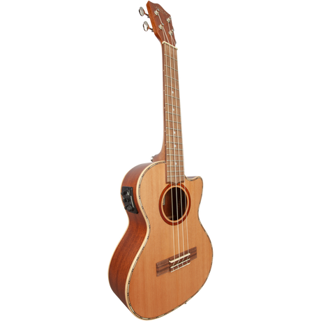 LANIKAI LKUCDSTCET Tenorukelele, Cedar Solid Top Serie, Voorversterker, Tas