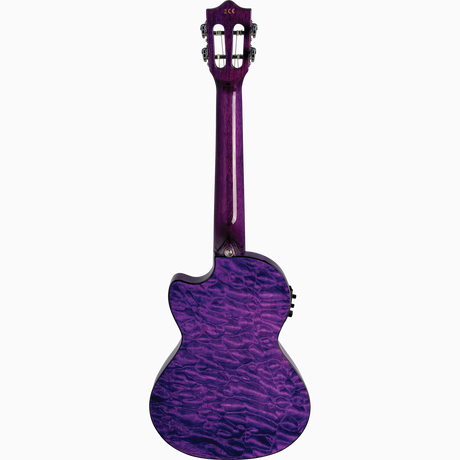 LANIKAI LKUQMPUCET Tenorukelele, Quilted Maple Serie, Purple Stain, Voorversterk